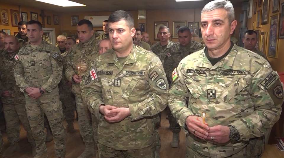 Աֆղանստանում վրացի զինծառայողները նշել են Սուրբ ծնունդը