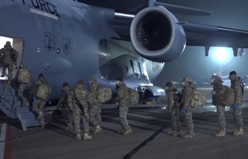 Georgian peacekeepers leave for Afghanistan