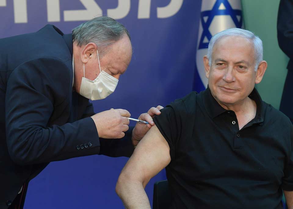 Benyamin Netanyahuya koronavirusa qarşı vaksinin ikinci dozası edildi