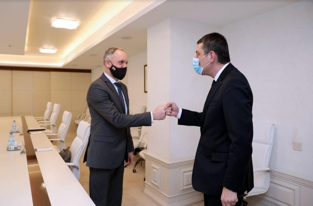 Georgian PM meets Lithuanian Ambassador