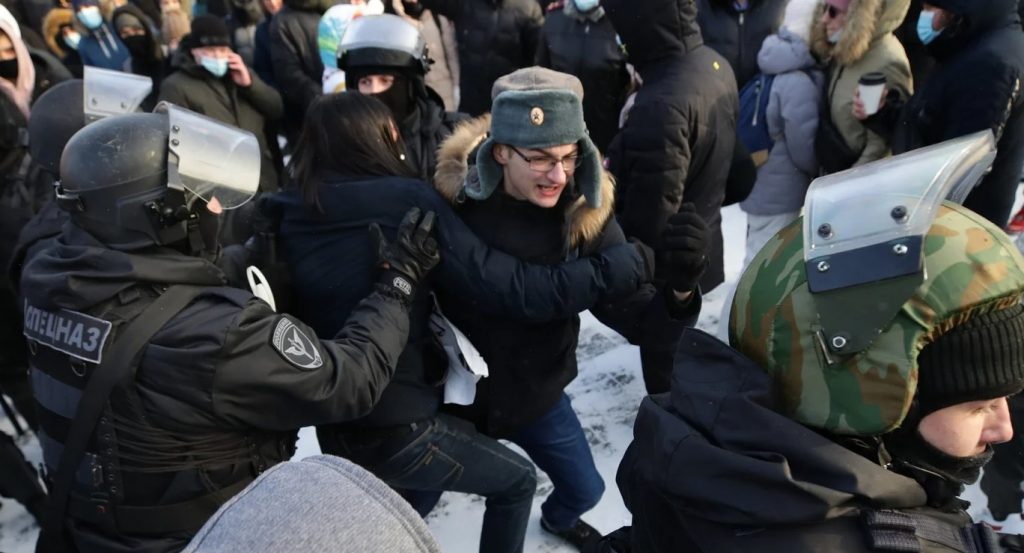 Ռուսաստանում բողոքի ցույցերին ձերբակալվածների թիվը հասել է 370-ի