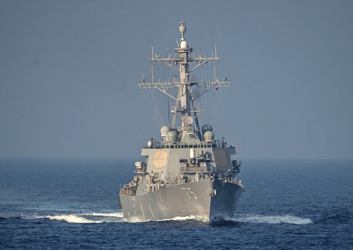 US Navy Warship USS Donald Cook enters the Black Sea