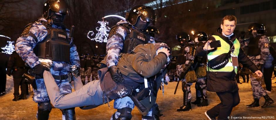 Ռուս իրավապահները Ալեքսեյ Նավալնիին աջակցող ցույցին, ողջ երկրի տարածքում ձերբակալել են ավելի քան երեք հազար մարդու