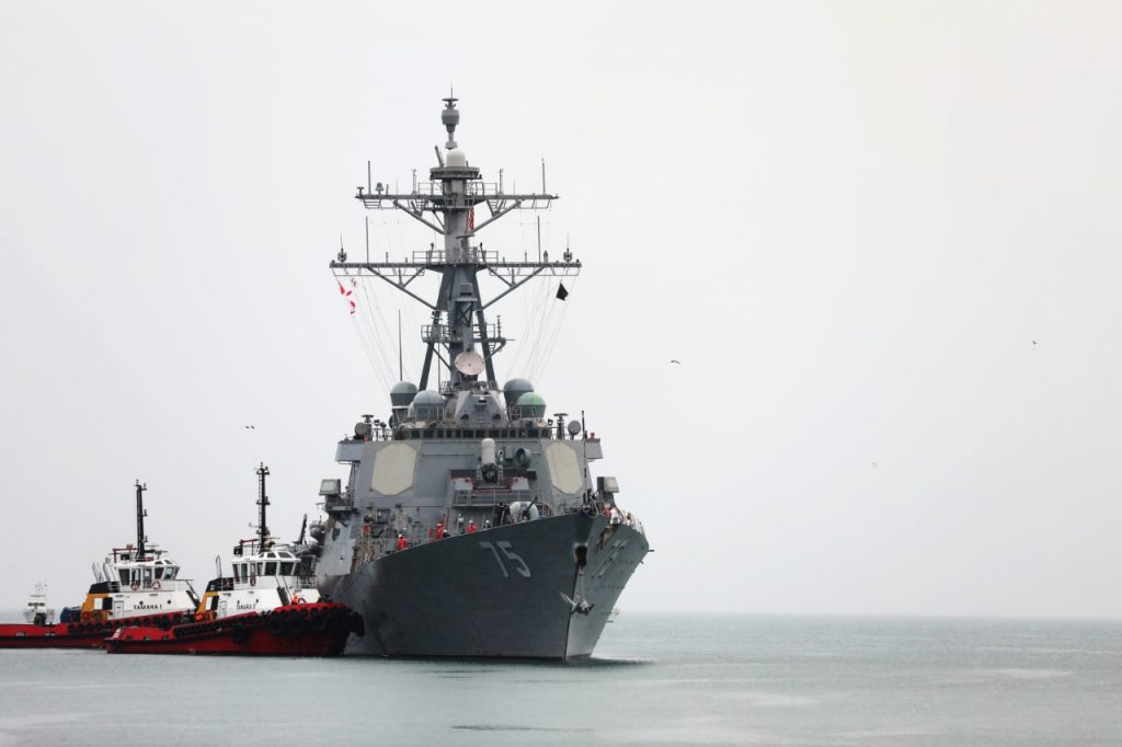 ԱՄՆ-ի ռազմածովային ուժերի «Դոնալդ Կուկ» նավը մտել է Վրաստանի տարածքային ջրեր