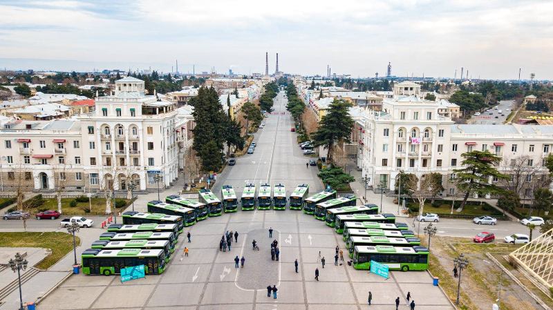 Bus travel in Rustavi to be free of charge for two weeks