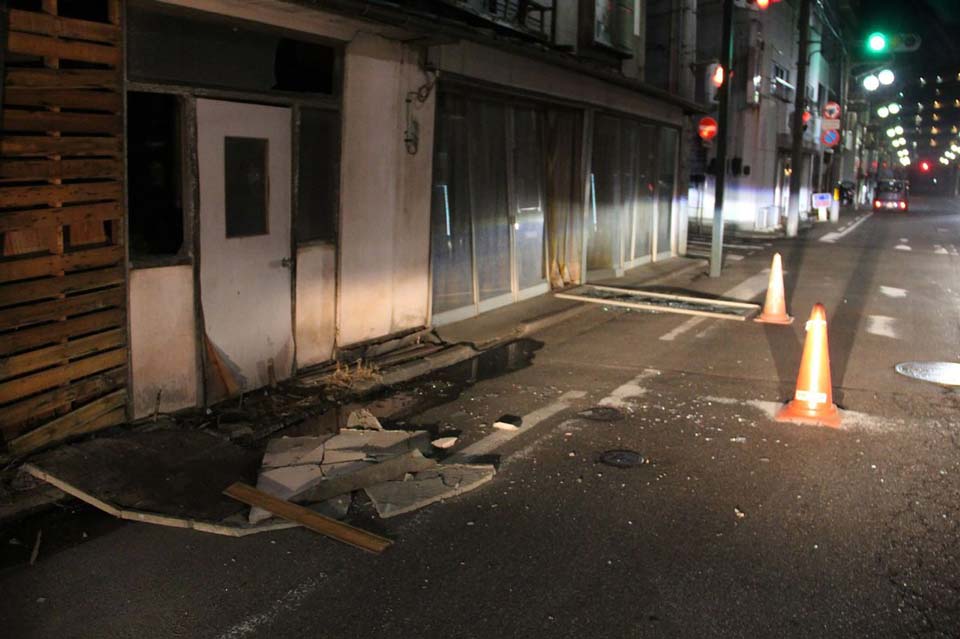 Ճապոնիայում ուժեղ երկրաշարժի հետևանքով տուժածների թիվը հասել է 124-ի