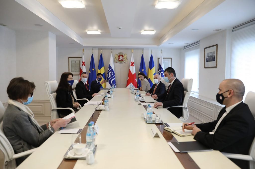 Премьер-министр и председатель ОБСЕ обсудили текущую ситуацию на оккупированных территориях, в регионе и реформы