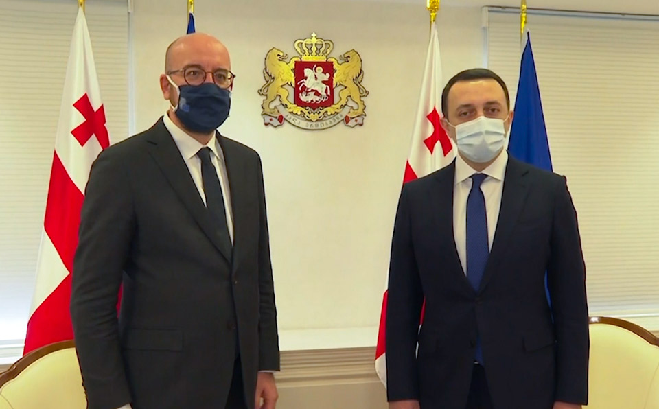 Georgian PM, European Council President meet