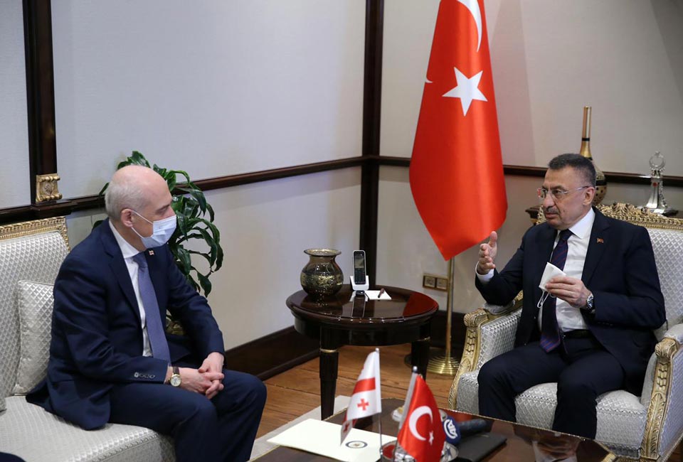 Georgian FM meets Turkish Vice-President