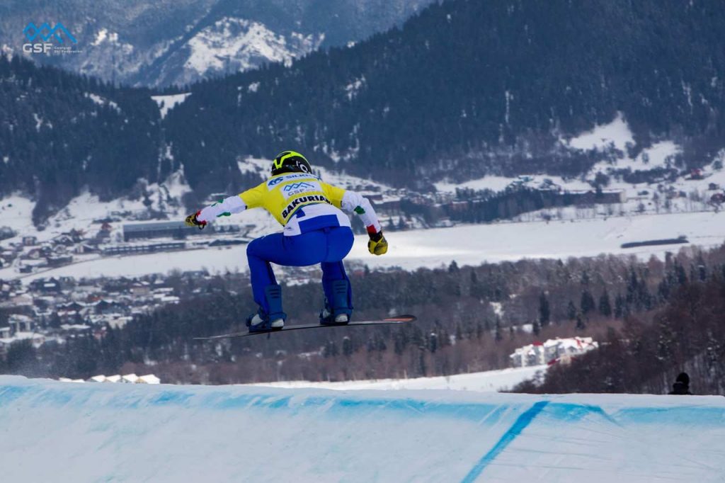 Canadian and Czech athletes won Bakuriani Snowboard Cross Cup