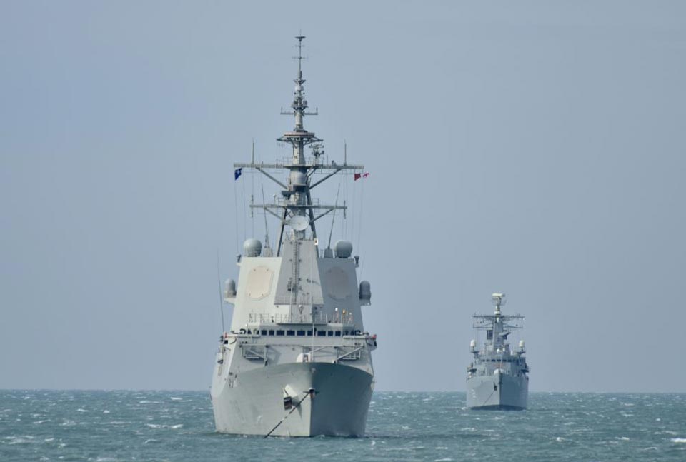 Береговая охрана МВД принимает корабли НАТО в территориальных водах Грузии
