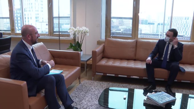 PM Gharibashvili meets with European Council President