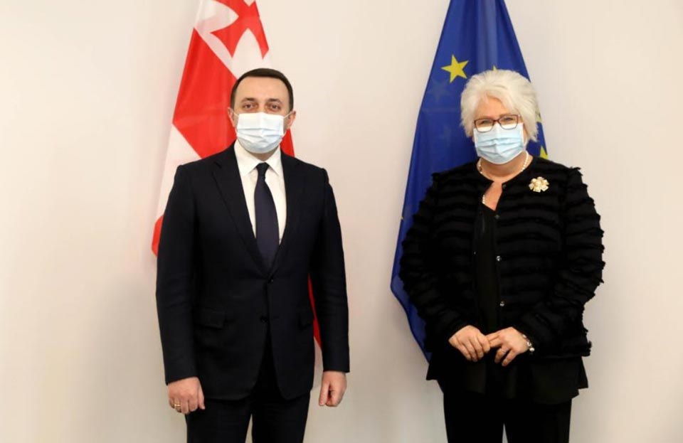 Georgian PM meets MEP Marina Kaljurand