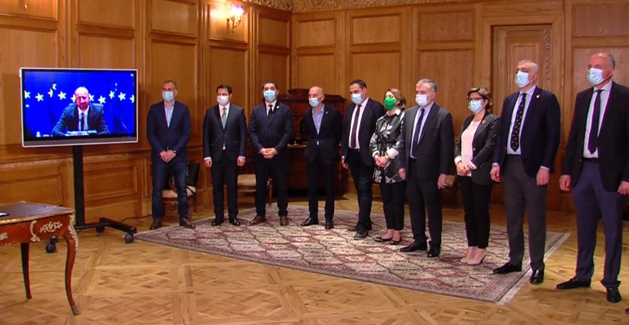 Prezident Sarayında Şarl Mişelin sənədi imzalandı