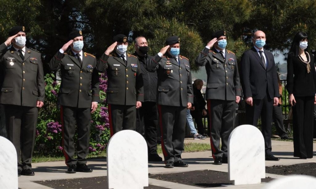 Four soldiers repatriated from occupied Abkhazia buried