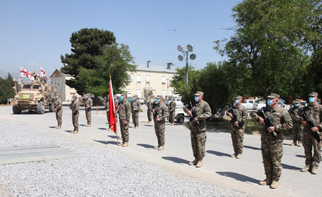 Gürcüstanın Silahlı Qüvvələrinin 30 illik yubileyini sülhməramlılar Əfqanistanda da qeyd etdilər