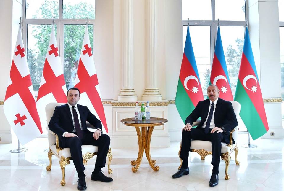 Иракли Ҕарибашвили  Илҳам Алиев диҧылеит  [афото]