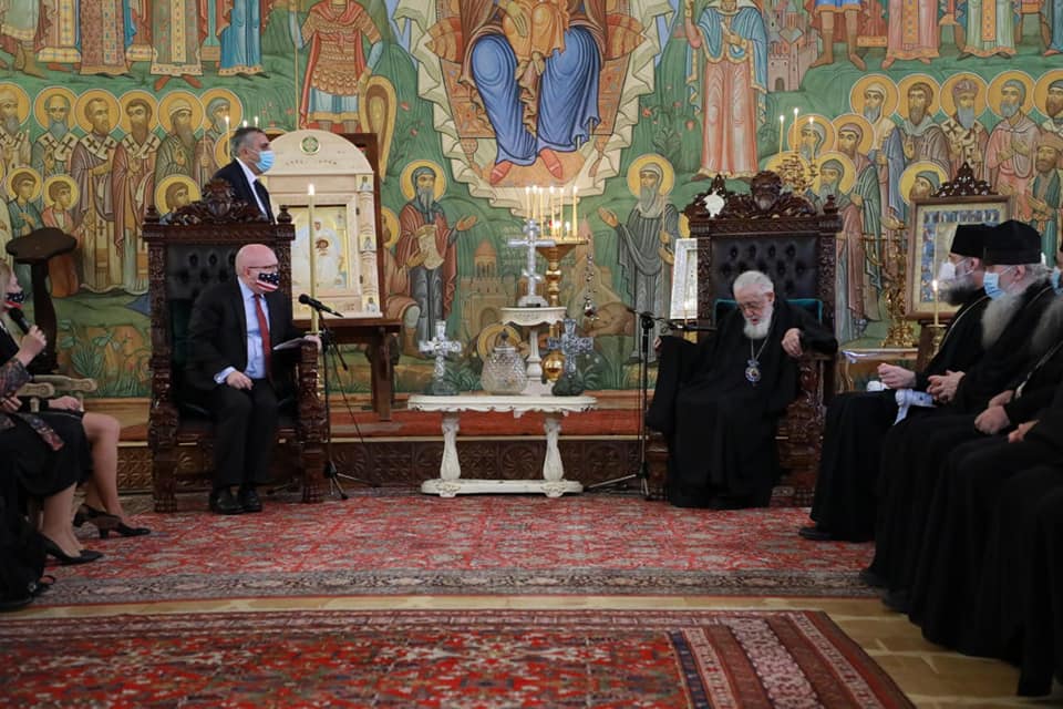 Acting Assistant US Secretary of State meets Georgian Patriarch (Photo)