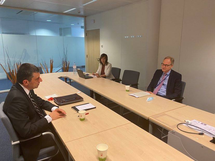 For Georgia party leader meets EU's Michael Siebert in Brussels