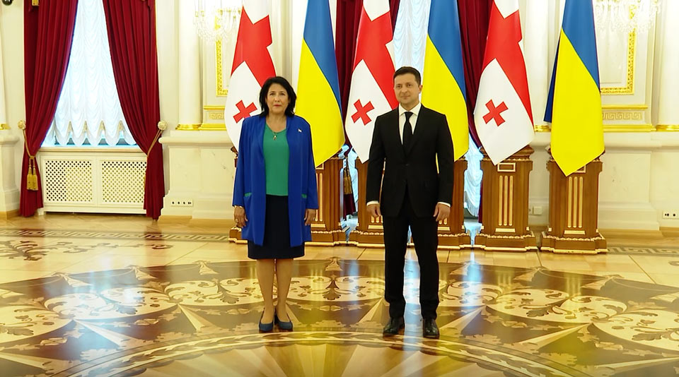 Georgian President meets Ukrainian counterpart