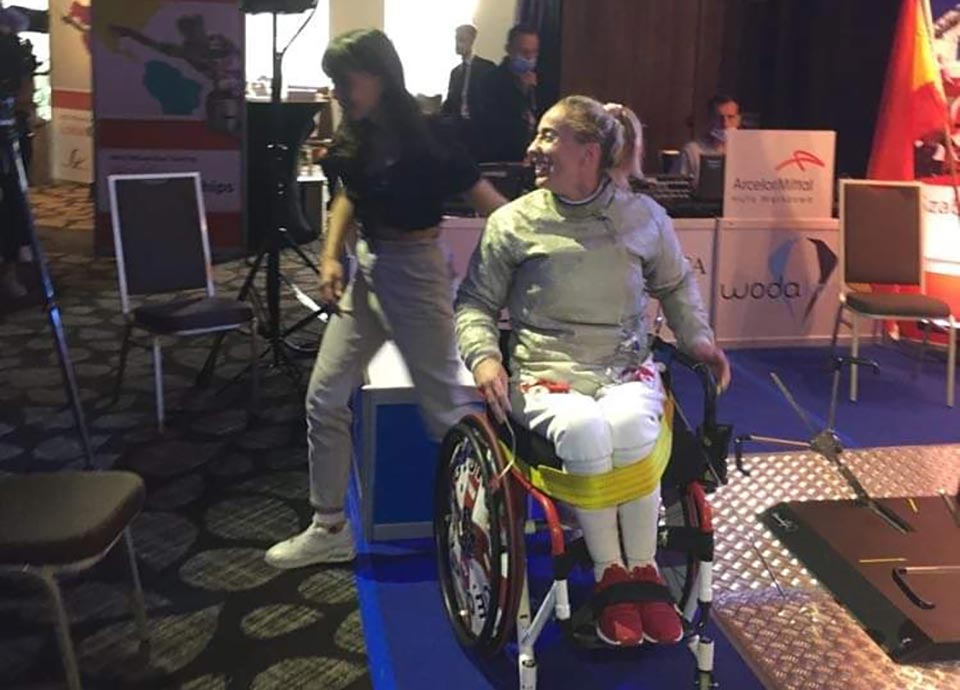 Georgian wheelchair fencer wins Gold Medal at World Championship