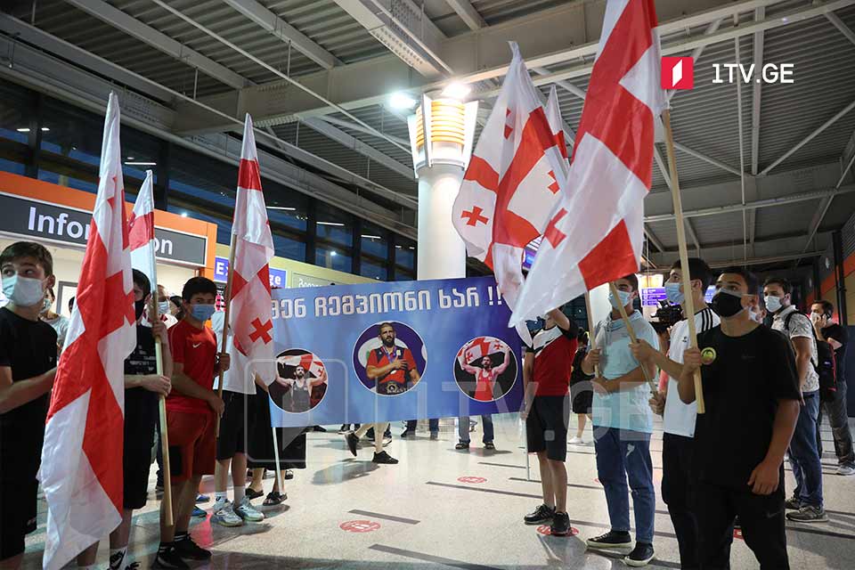 Georgian Olympic delegation back to Georgia (Photo)