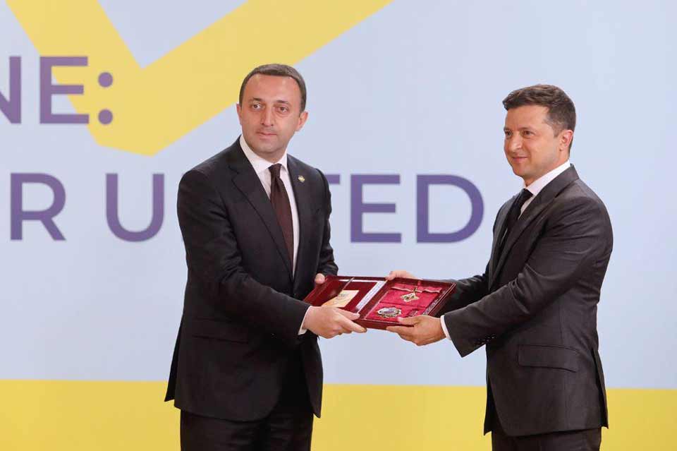 Georgian PM awarded with an Order of First Degree for Merit by Ukrainian President