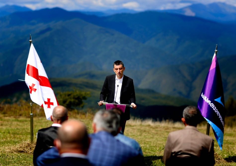 Партия "За Грузию" представила кандидатов в мэры и мажоритарии Амбролаури и Они