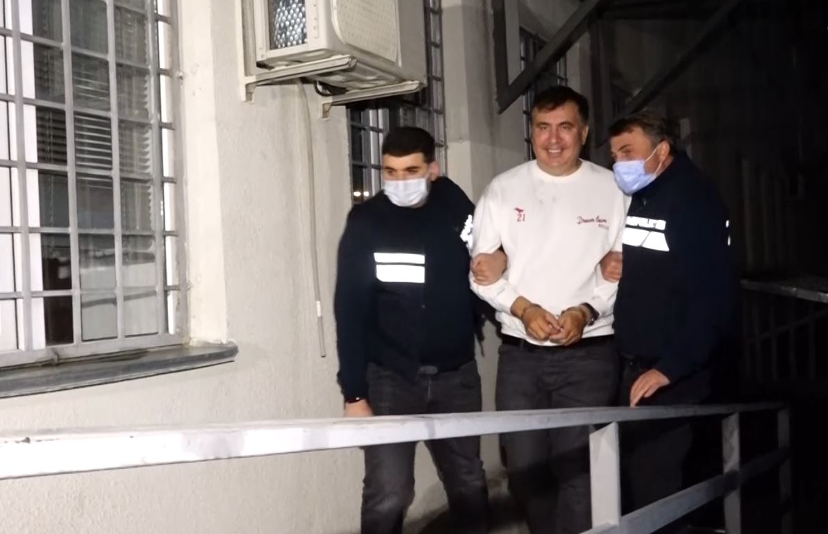 Police release footage of Mikheil Saakashvili's arrest