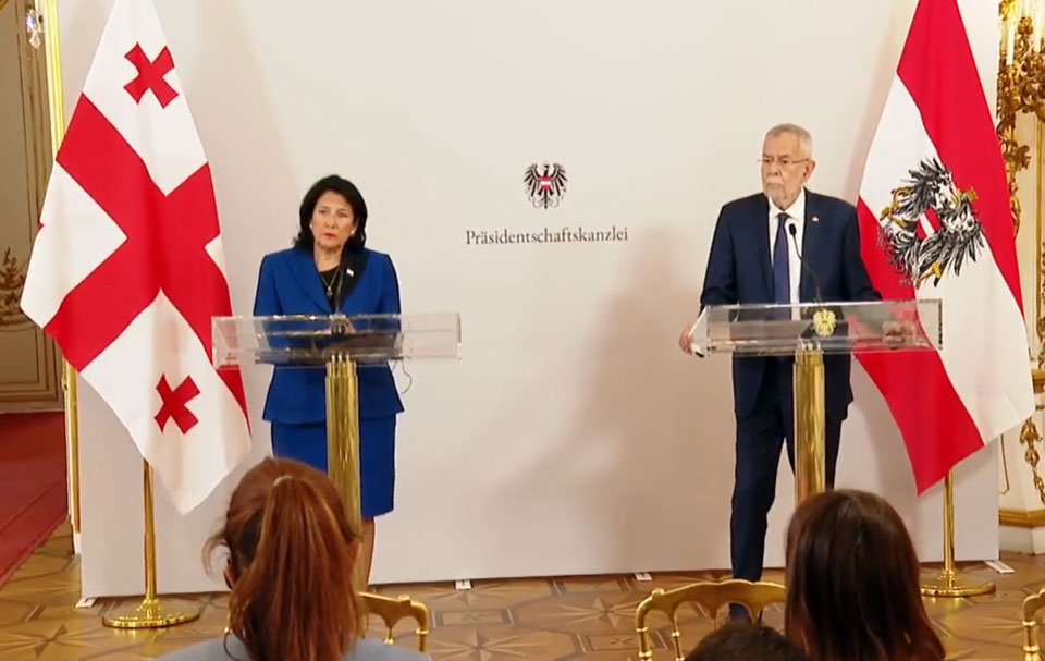 Georgian, Austrian Presidents to hold joint press conference