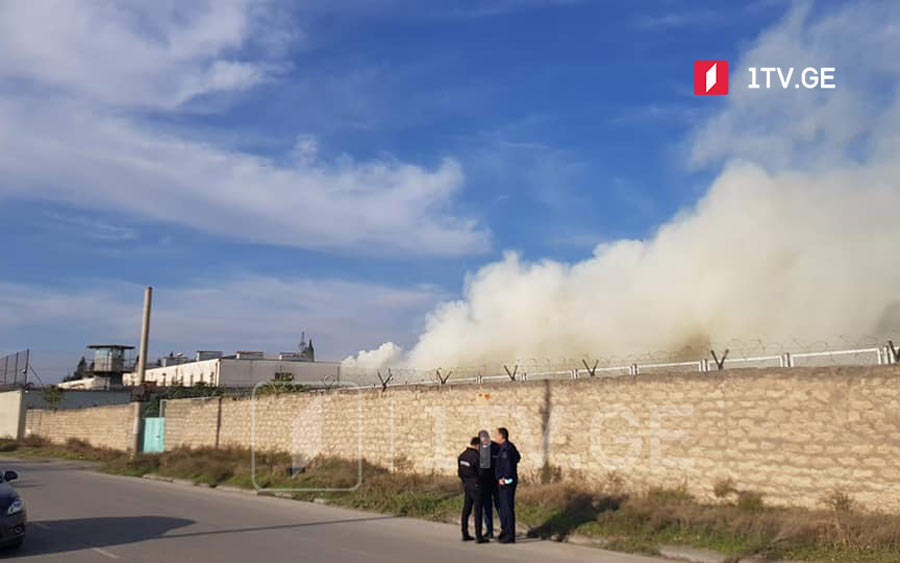 Special Penitentiary Service reports on fire suppression at N17 Rustavi prison