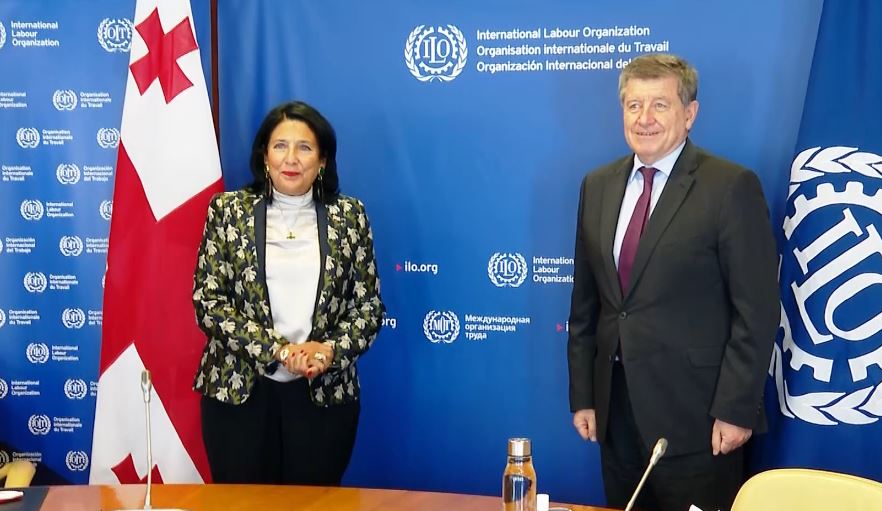 Georgian President, ILO Dir/Gen meet in Geneva