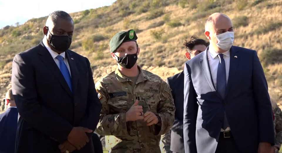 US Secretary of Defense visits Vashlijvari special forces base