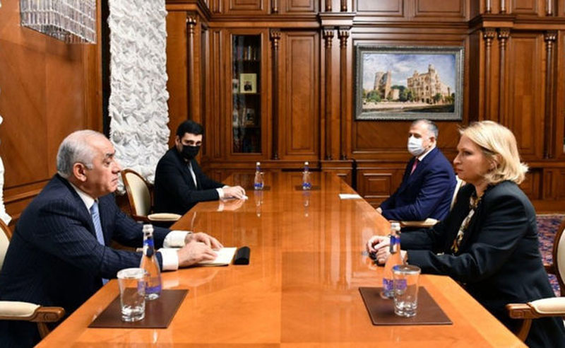 Նաթիա Թուրնավան հանդիպել է Ադրբեջանի վարչապետի հետ