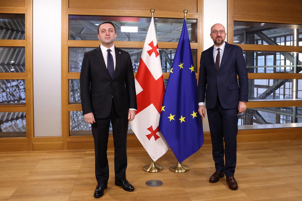 Georgian PM meets Charles Michel