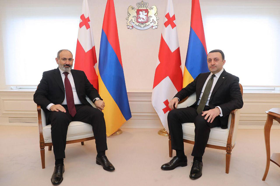 Никол Пашинян - На встрече с Ираклием Гарибашвили мы договорились приложить совместные усилия для лучшего и более эффективного экономического сотрудничества между Арменией и Грузией
