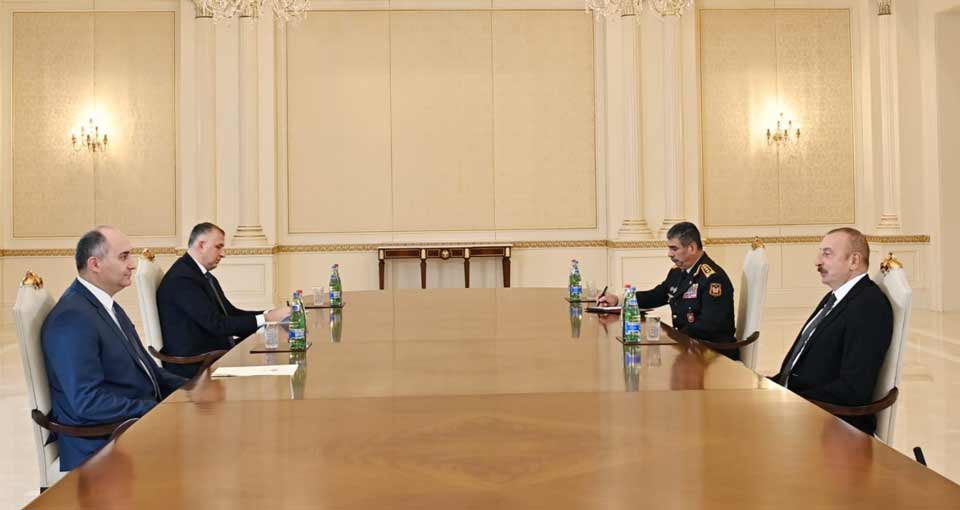 Министр обороны Грузии встретился с президентом Азербайджанской Республики