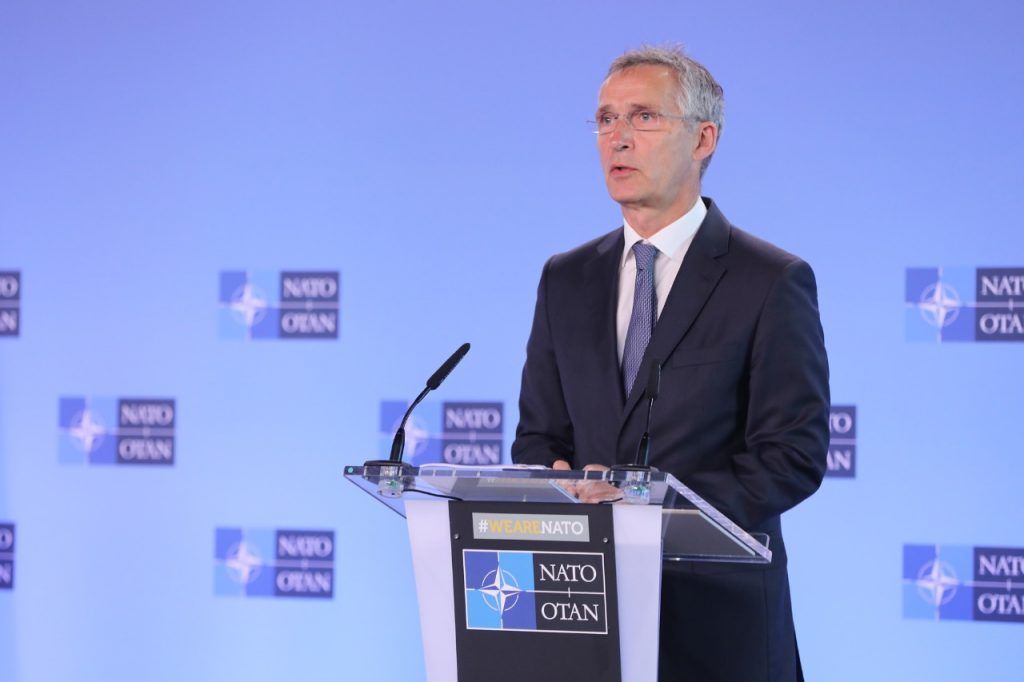 NATO chief says Russia shattered peace on European continent