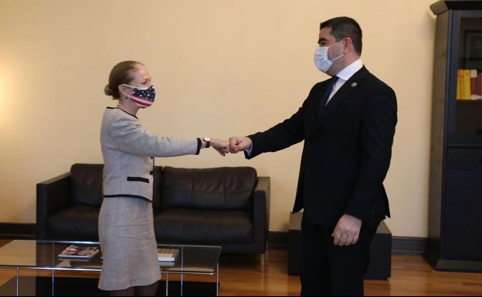 Шалва Папуашвили встретился с послом Соединенных Штатов Америки Келли Дегнан