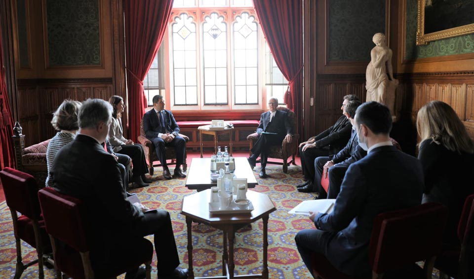 Шалва Папуашвили встретился с председателем Палаты лордов парламента Соединенного Королевства