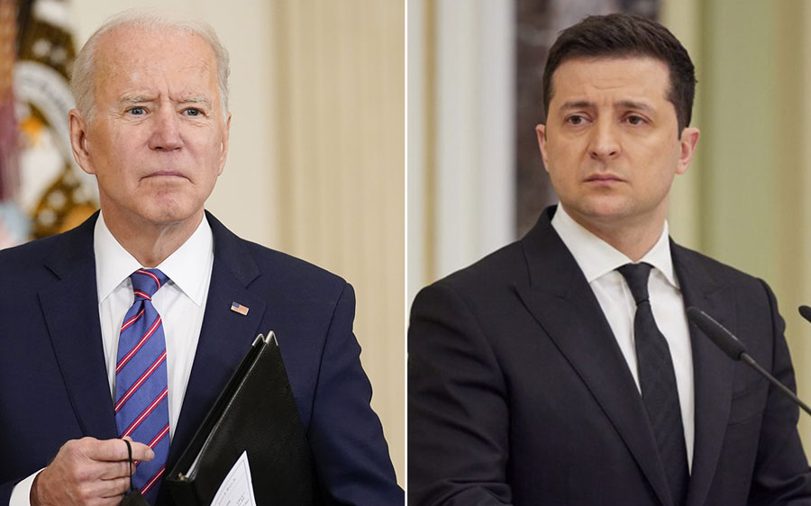 President Biden and President Zelensky discuss situation in Ukraine