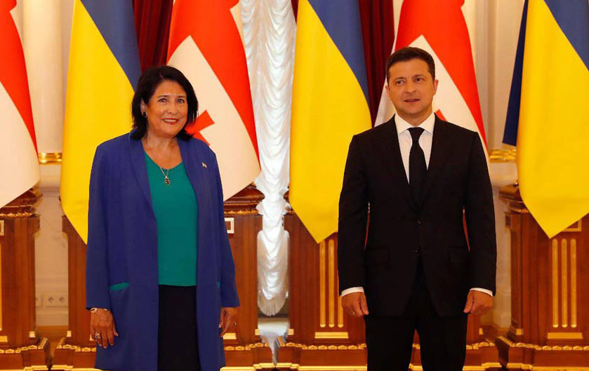 Ukrainian President thanks Georgian colleague for support