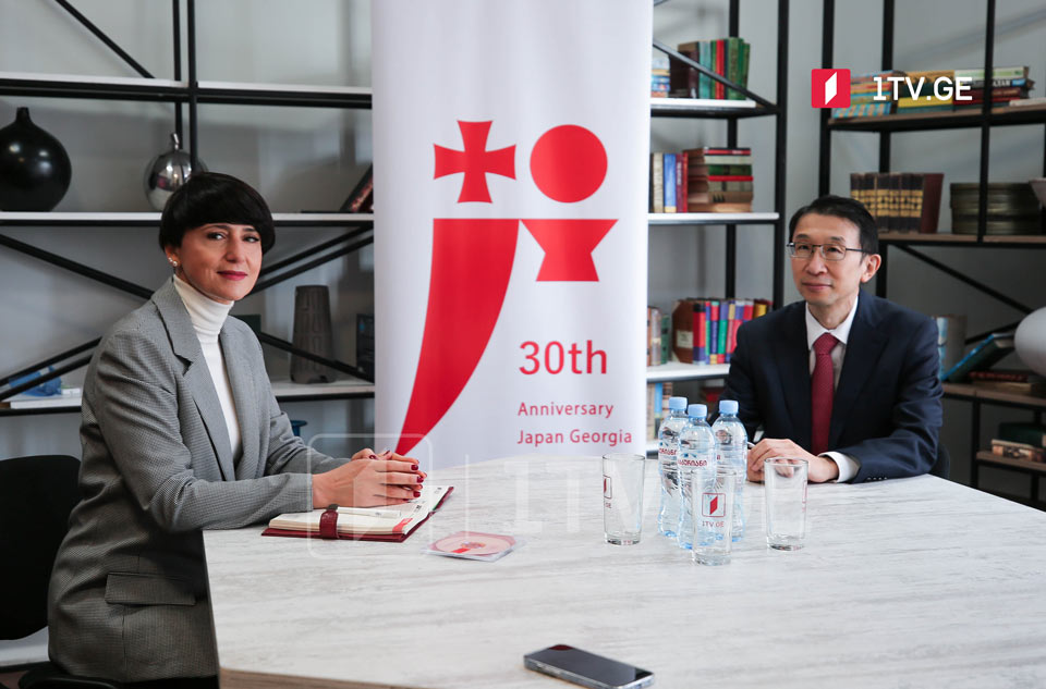 Japanese Ambassador hands over Japanese culture/technology documentaries to GPB Dir/Gen Tinatin Berdzenishvili