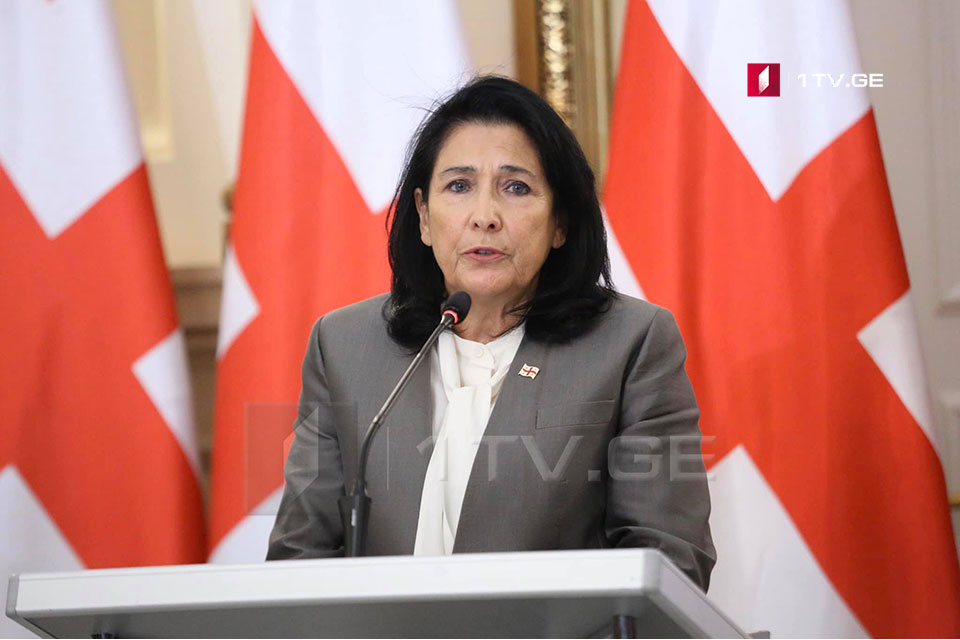'Georgian President's support is not expressed in flying flags but in her clear statements,' Zourabichvili says