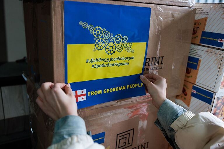 Первая партия груза для отправки в рамках кампании «Производи для Украины» готова