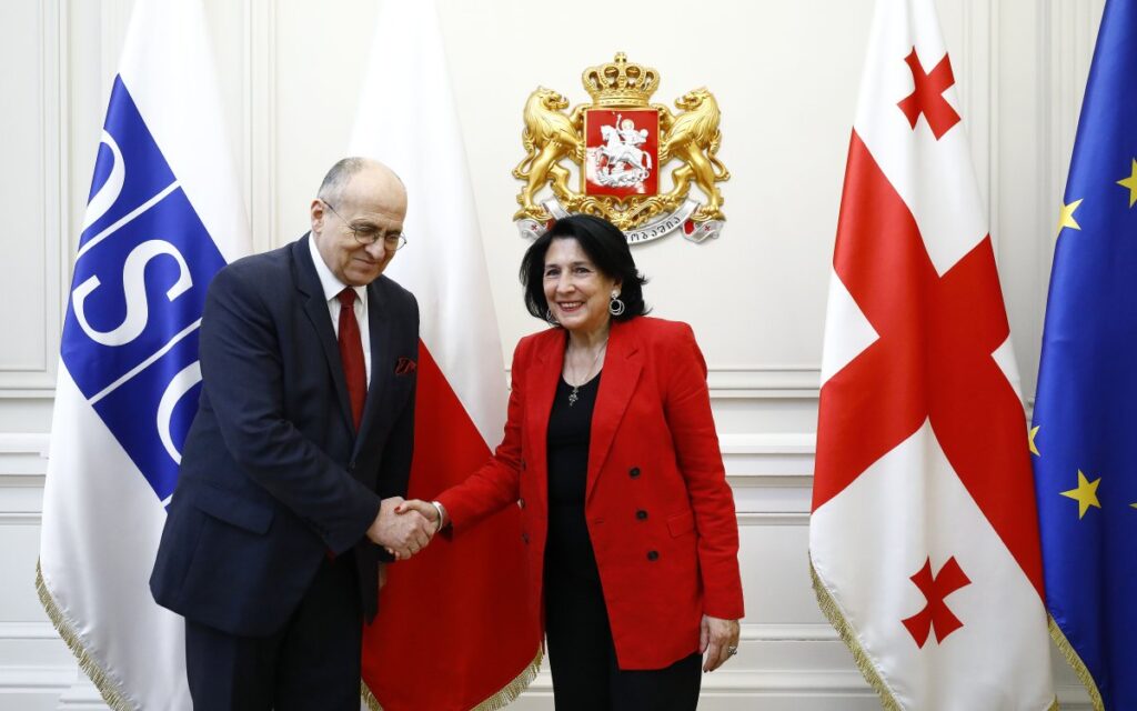 Georgian President, OSCE Chairman meet