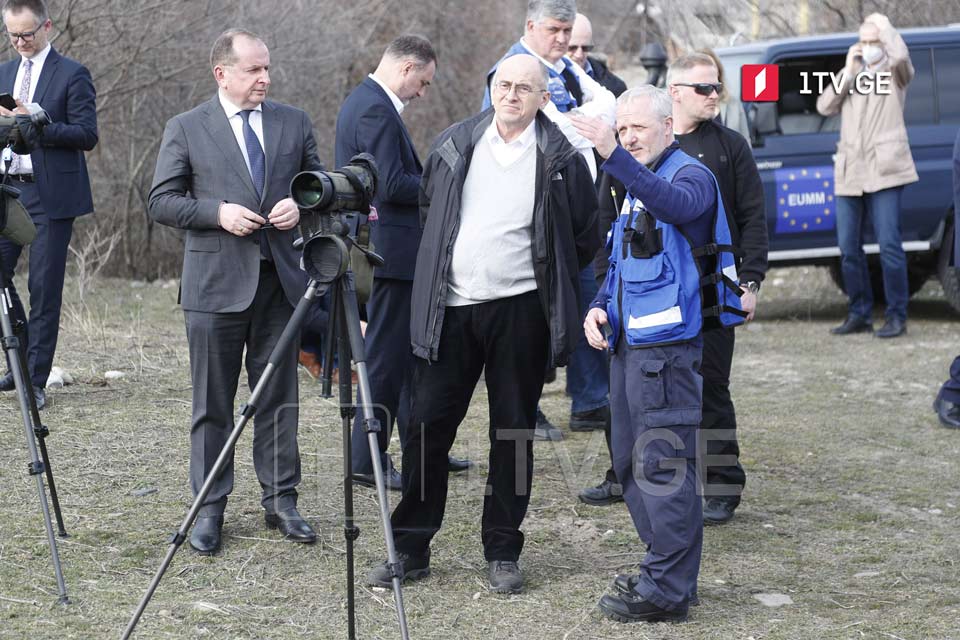 Действующий председатель ОБСЕ посетил линию российской оккупации в Грузии