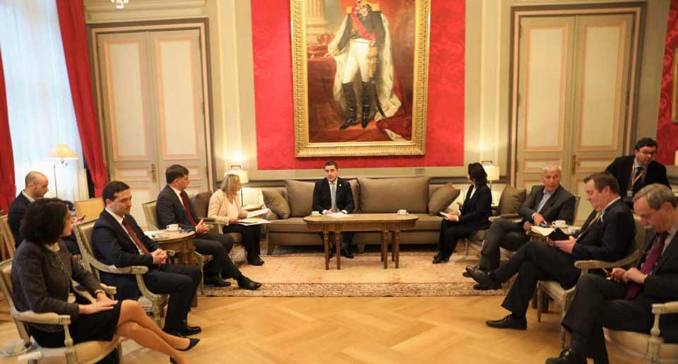 Шалва Папуашвили встретился с председателем Палаты представителей Бельгии и спикером Сената