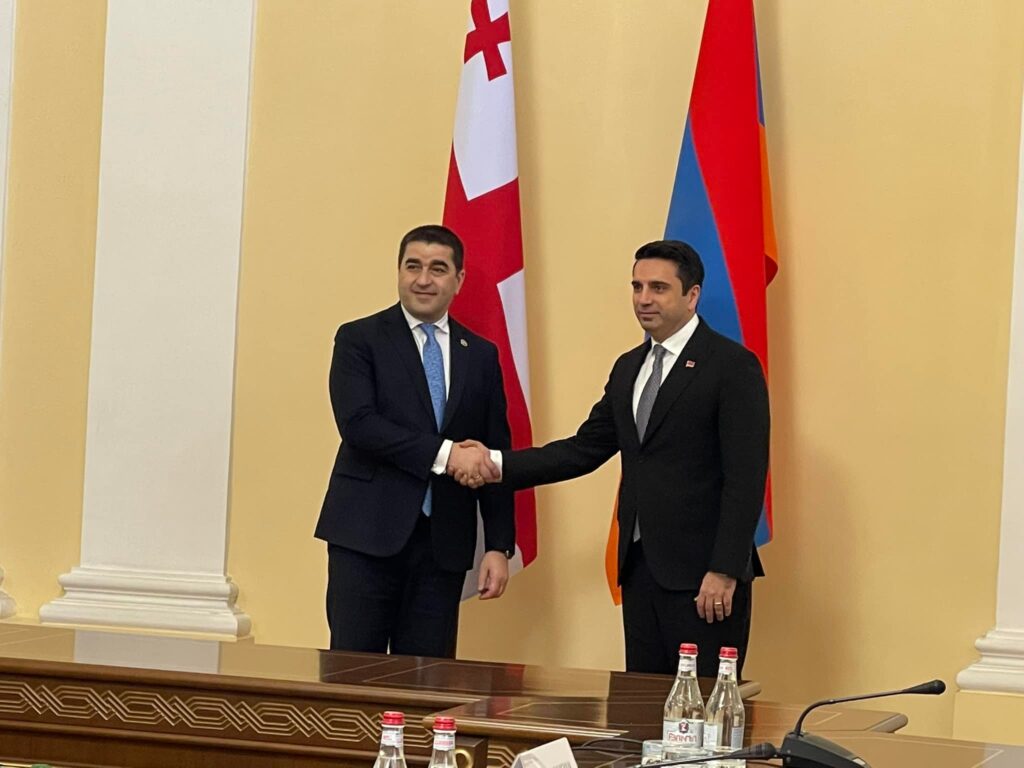 Председатель парламента и парламентская делегация Грузии встретились с председателем и членами Национального cобрания Армении