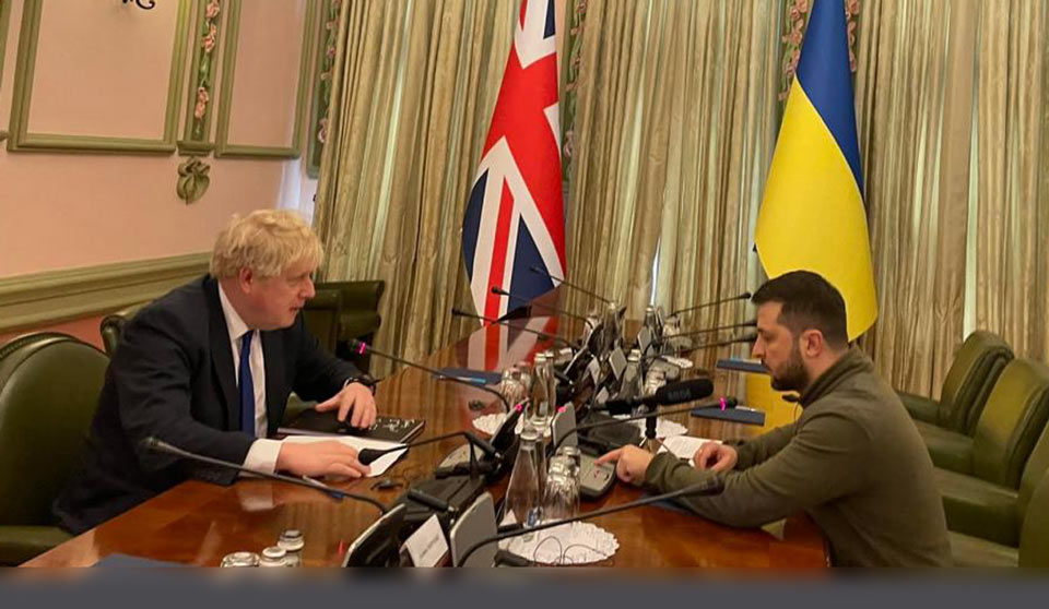 В Киев прибыл премьер-министр Великобритании Борис Джонсон